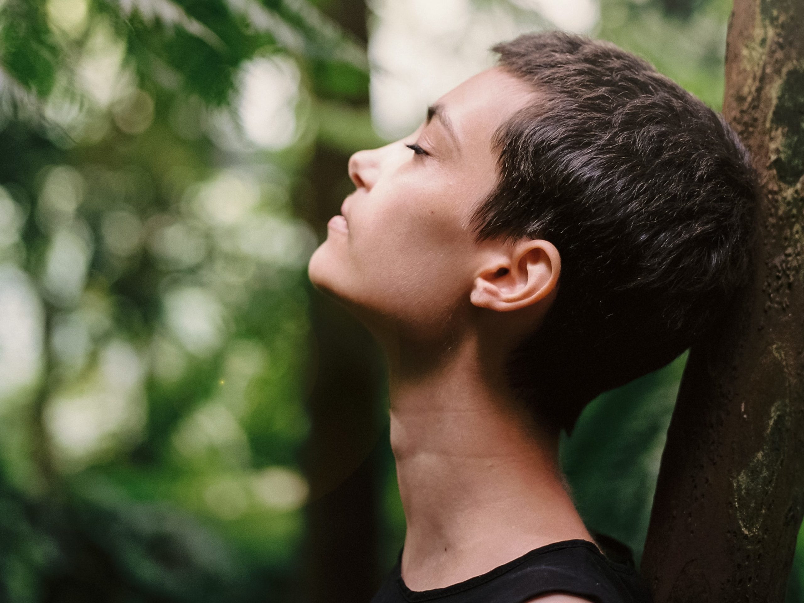 person resting in a meditation