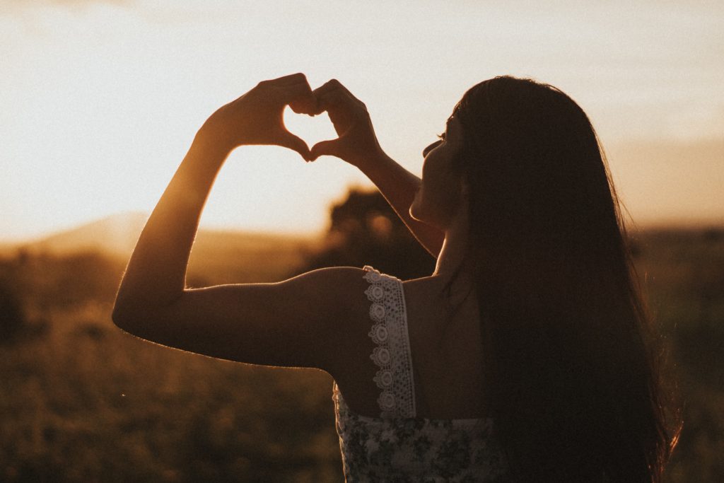 person doing self care to support mental wellbeing