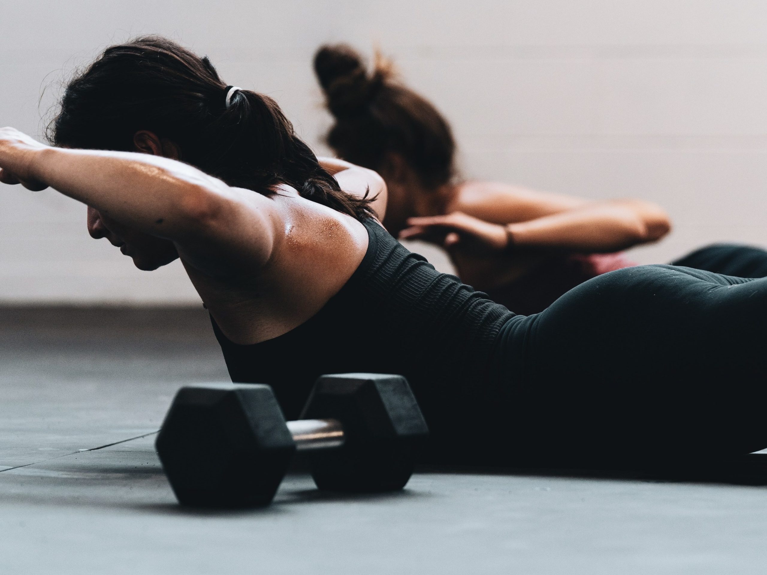 person doing exercise for back strength